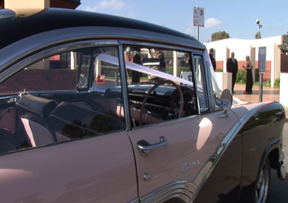 wedding bride's car